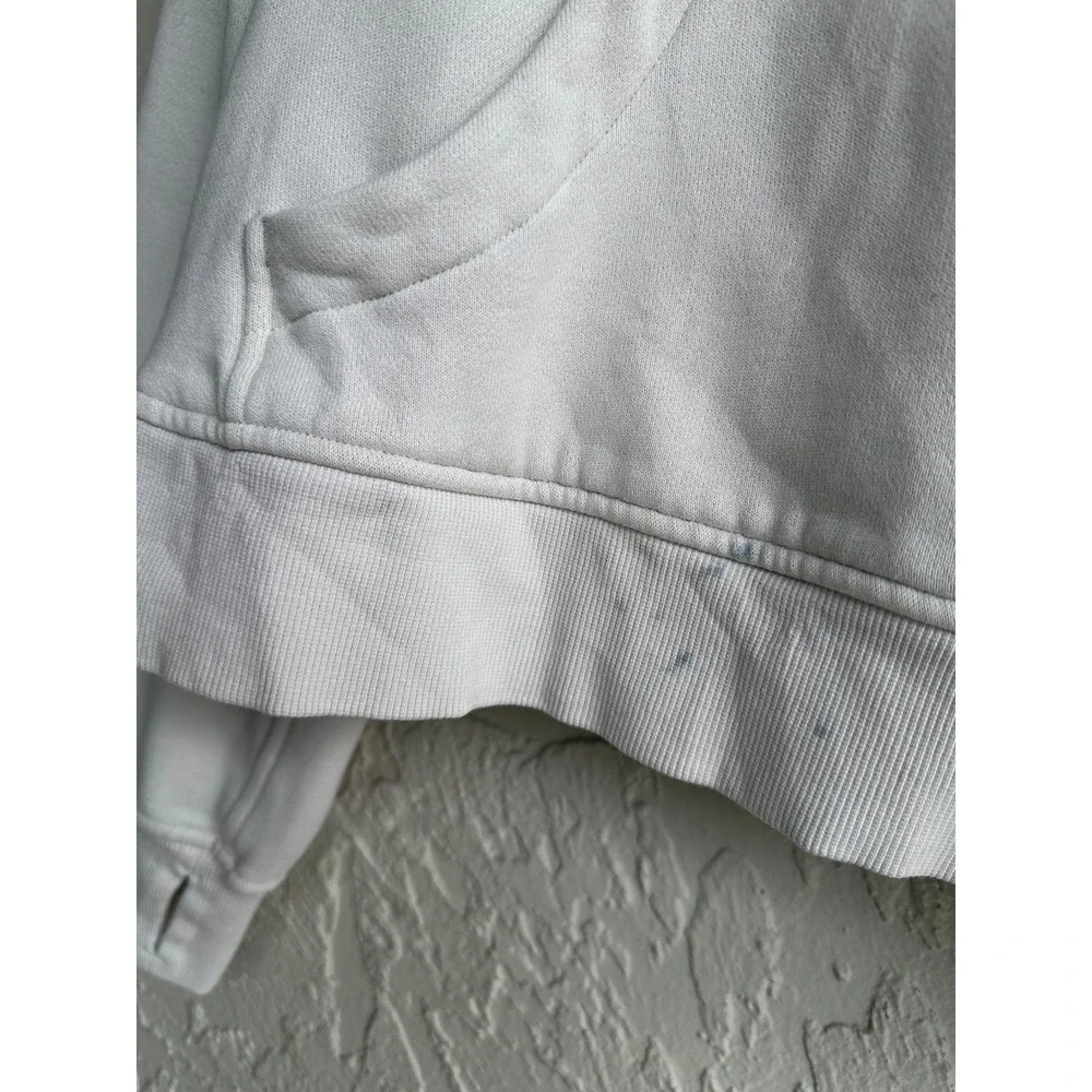 Lululemon Scuba Oversized Half-Zip Hoodie Cream Cropped Sweatshirt Women XS/S